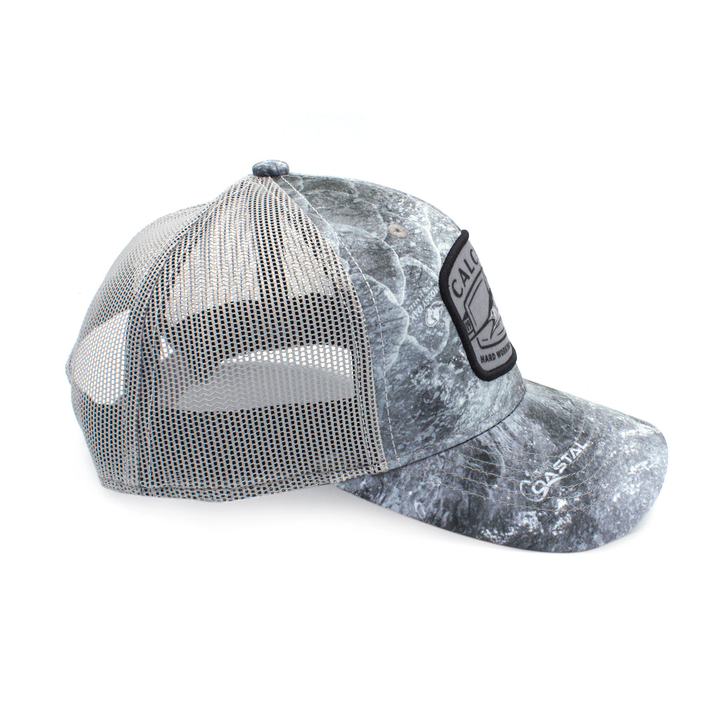 Limited Edition Gray Camo Leather Patch Hat