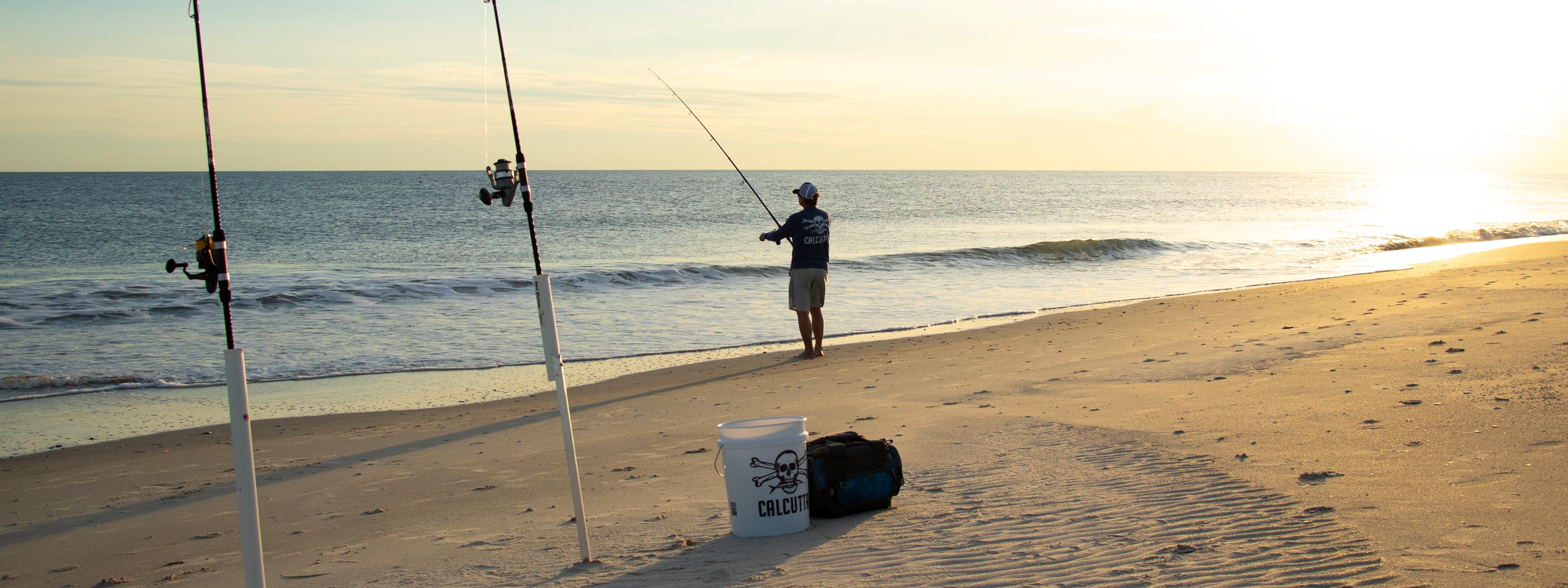 Surf fisherman with Sea Striker and spikes and Star Rods