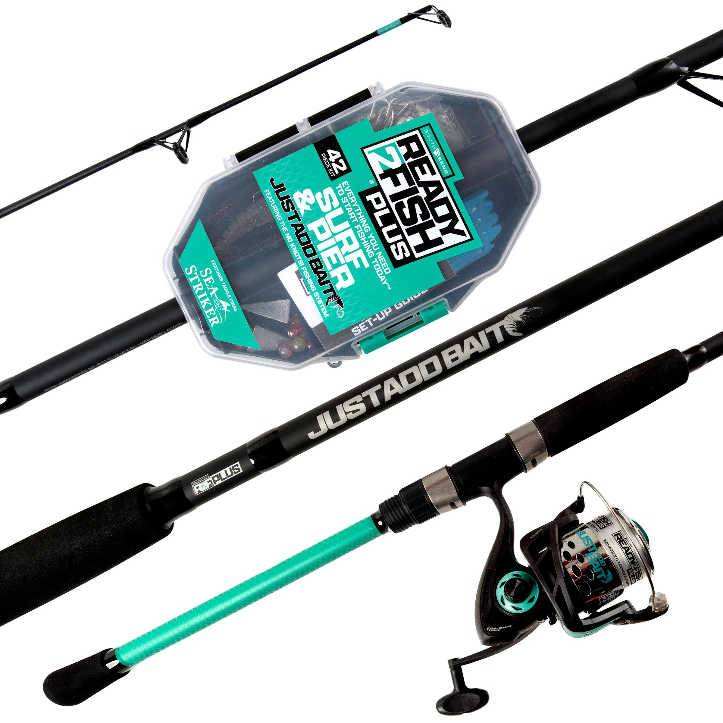 Just Add Bait Surf and Pier Spinning Combo with Kit