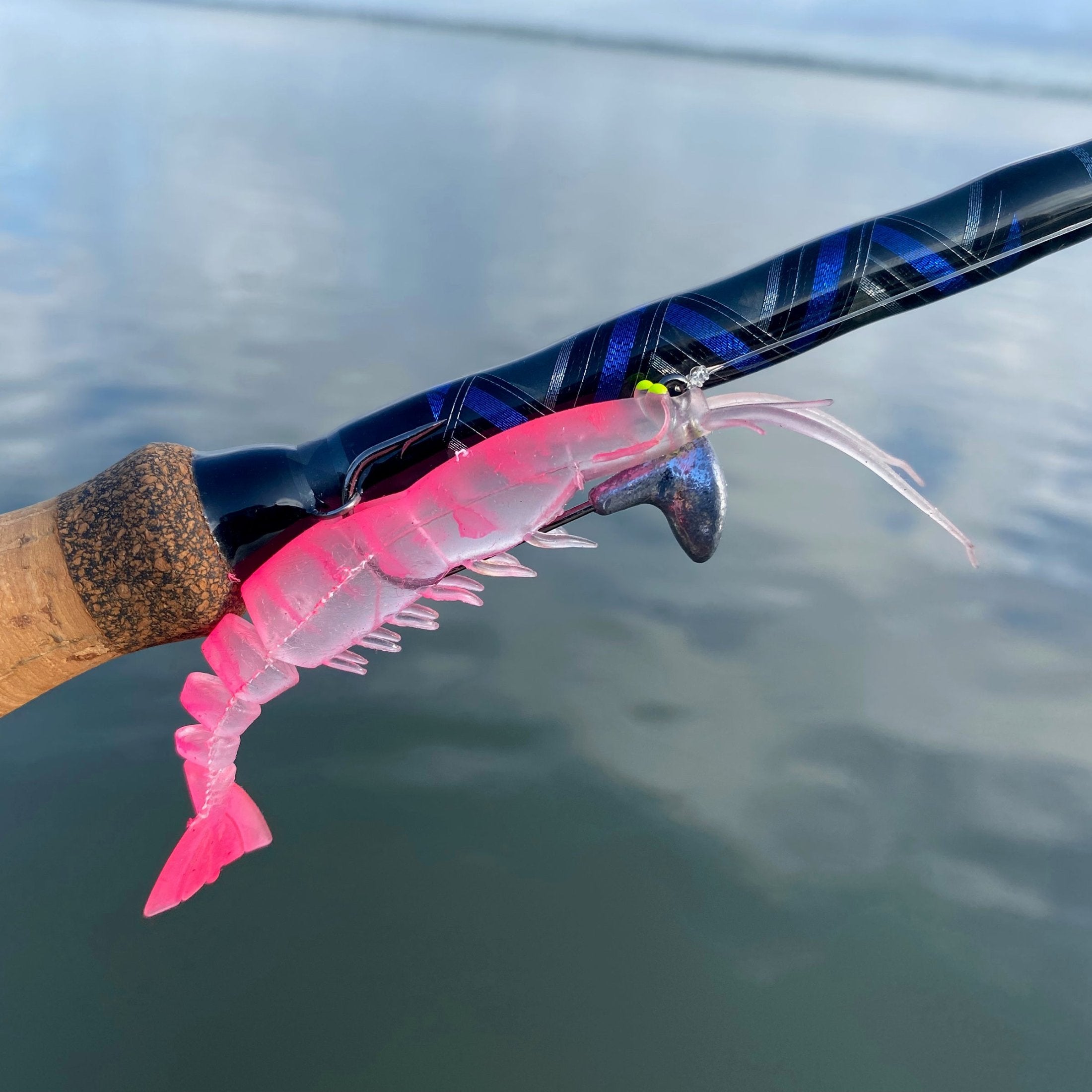 Pink Got-cha Pro shrimp on Star Rods VPR