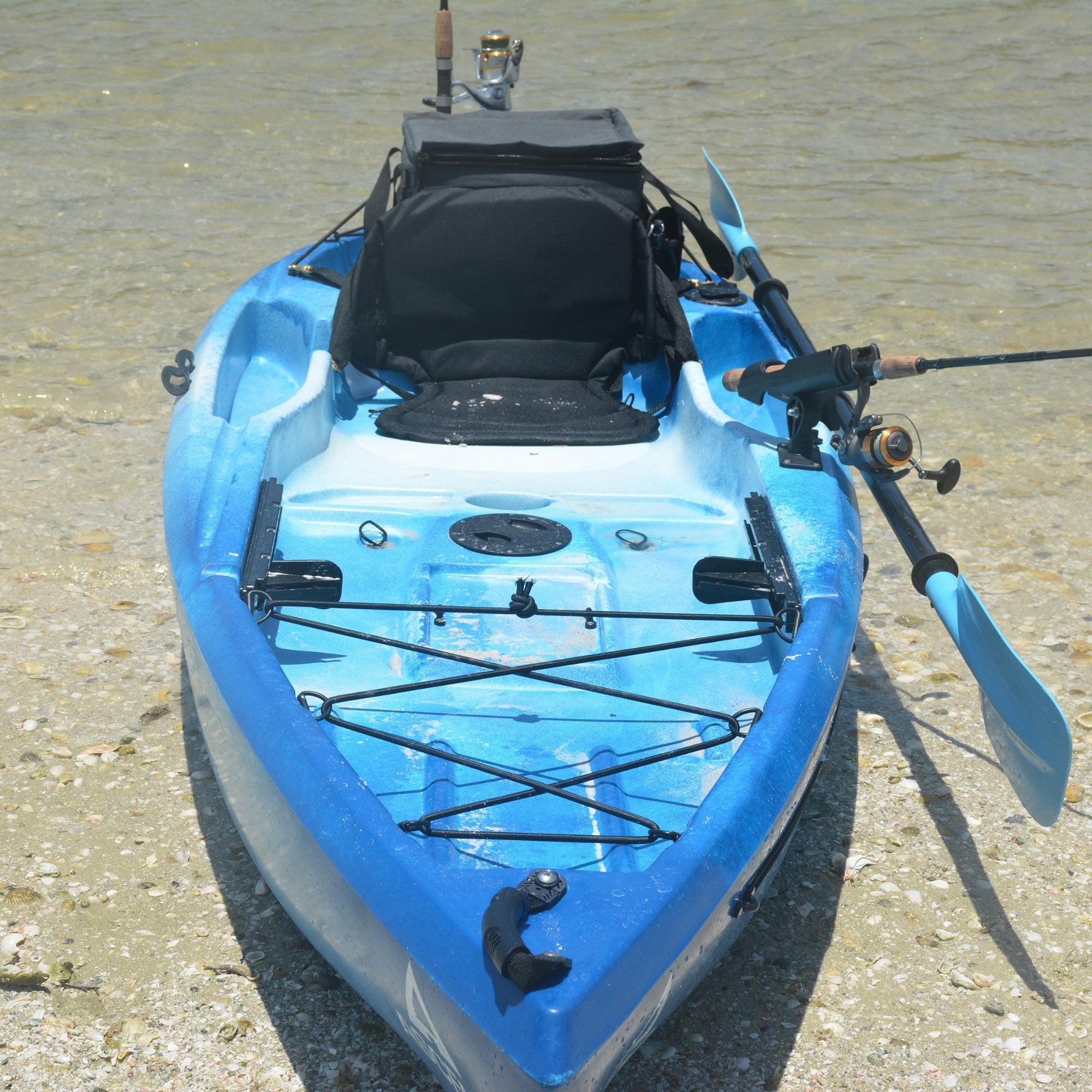 Kayak rigged with Propel Paddle gear