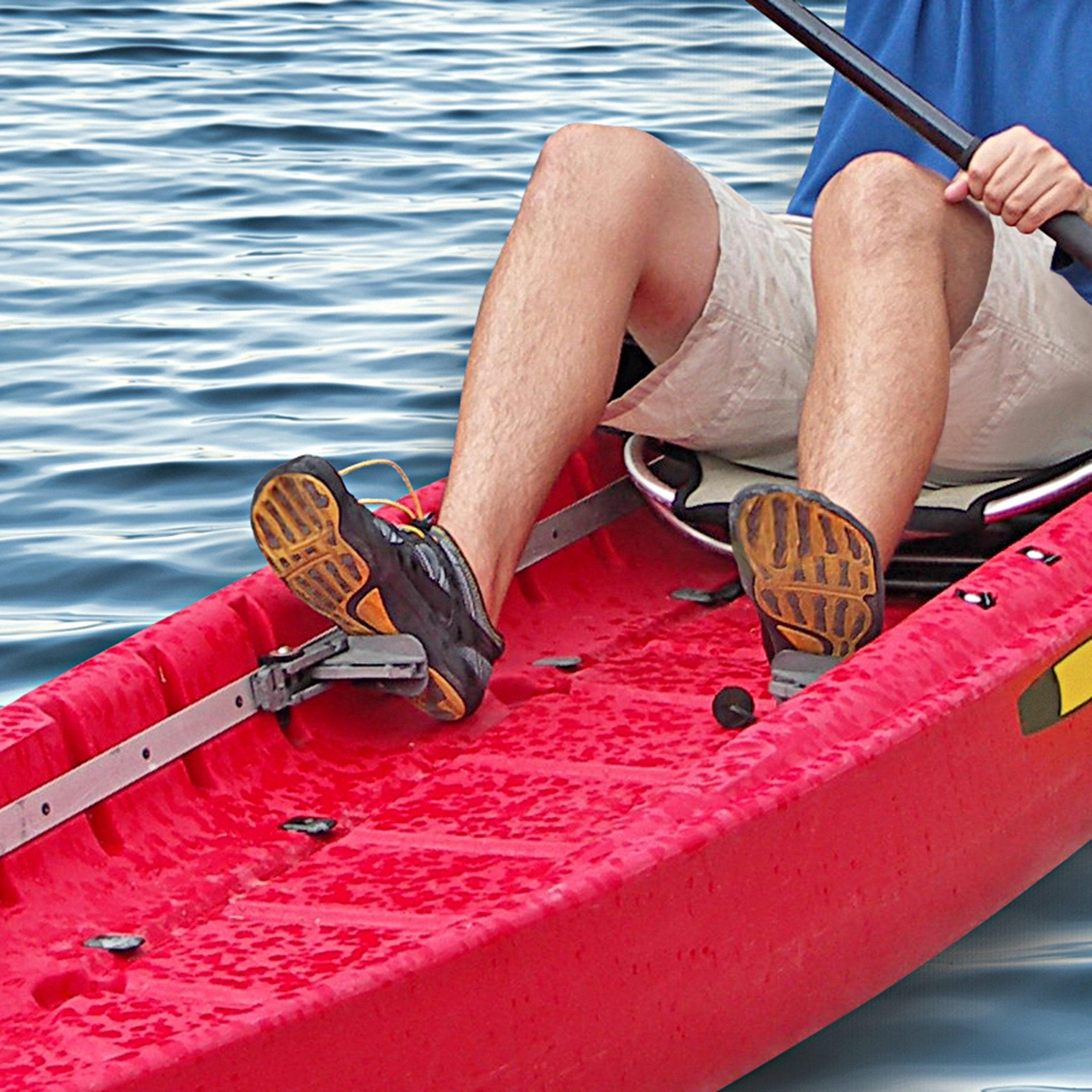 Propel Paddle Kayak Foot Braces in use