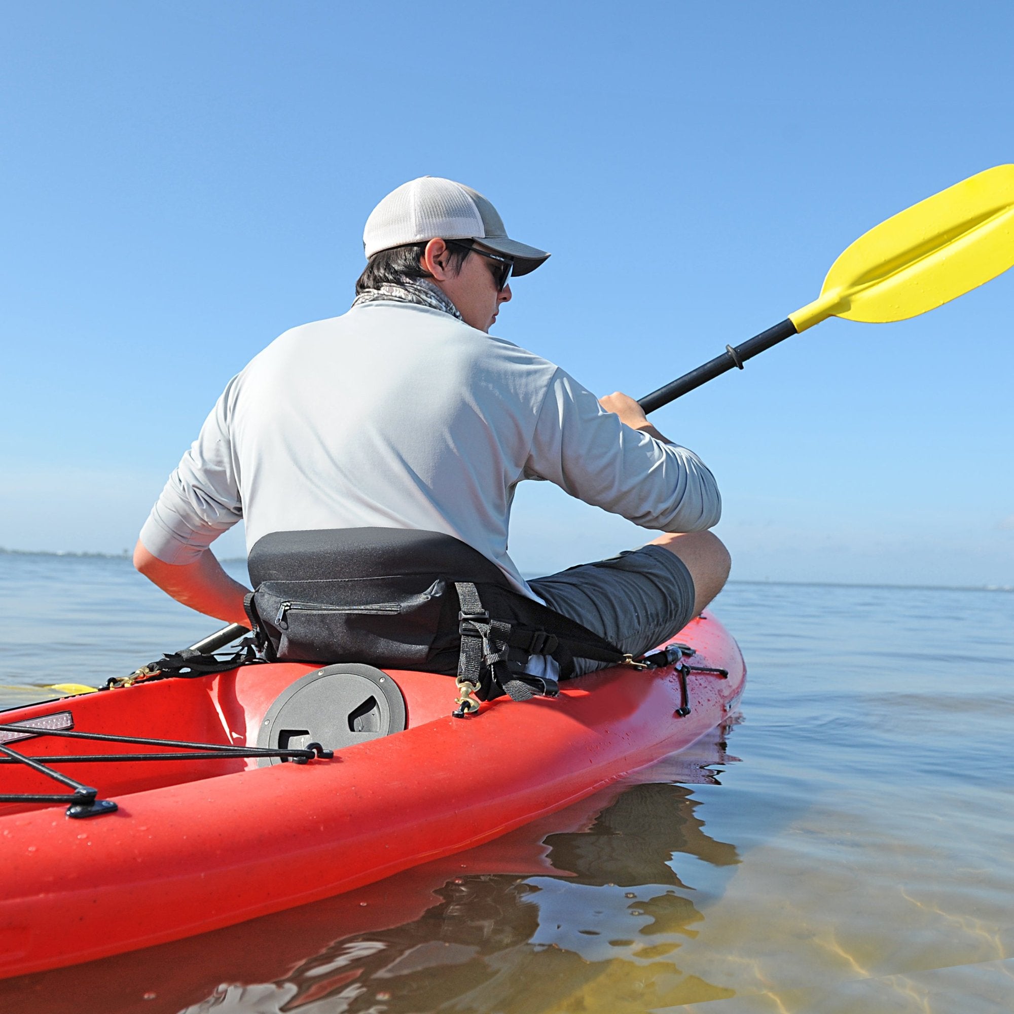 Propel Paddle Universal Kayak Seat in use