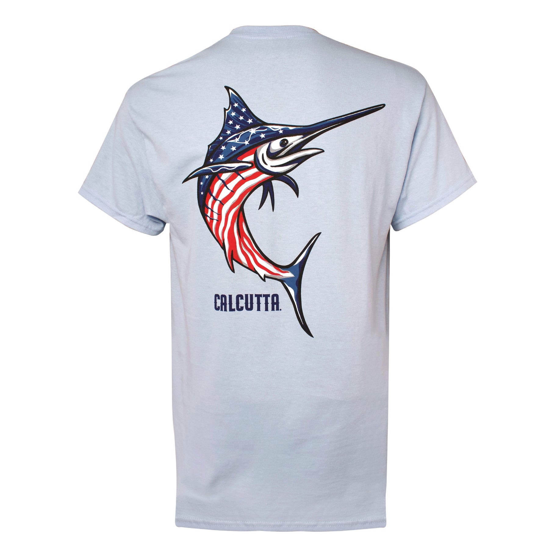 Calcutta t-shirt with stars and stripes marlin