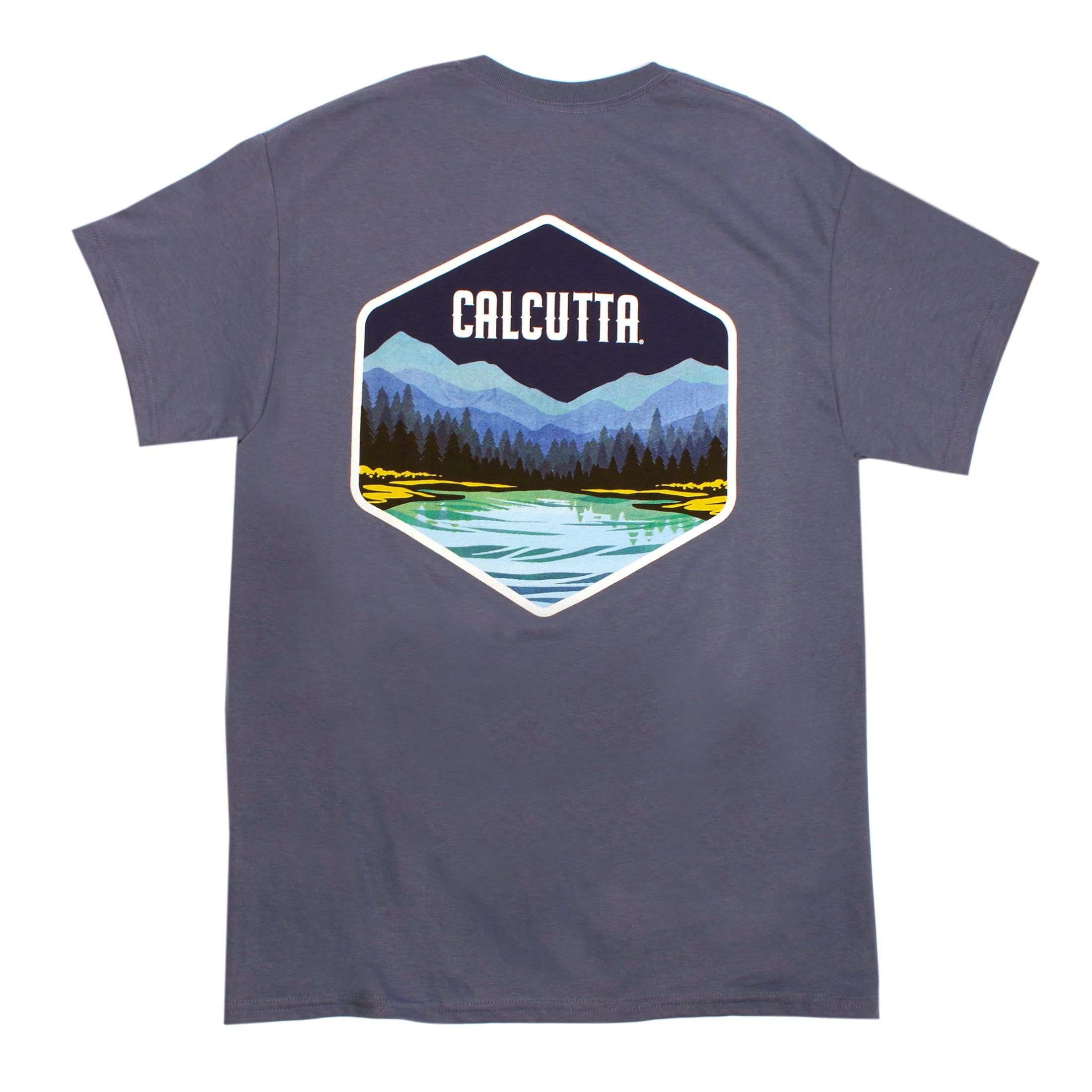 Calcutta mountains and water t-shirt