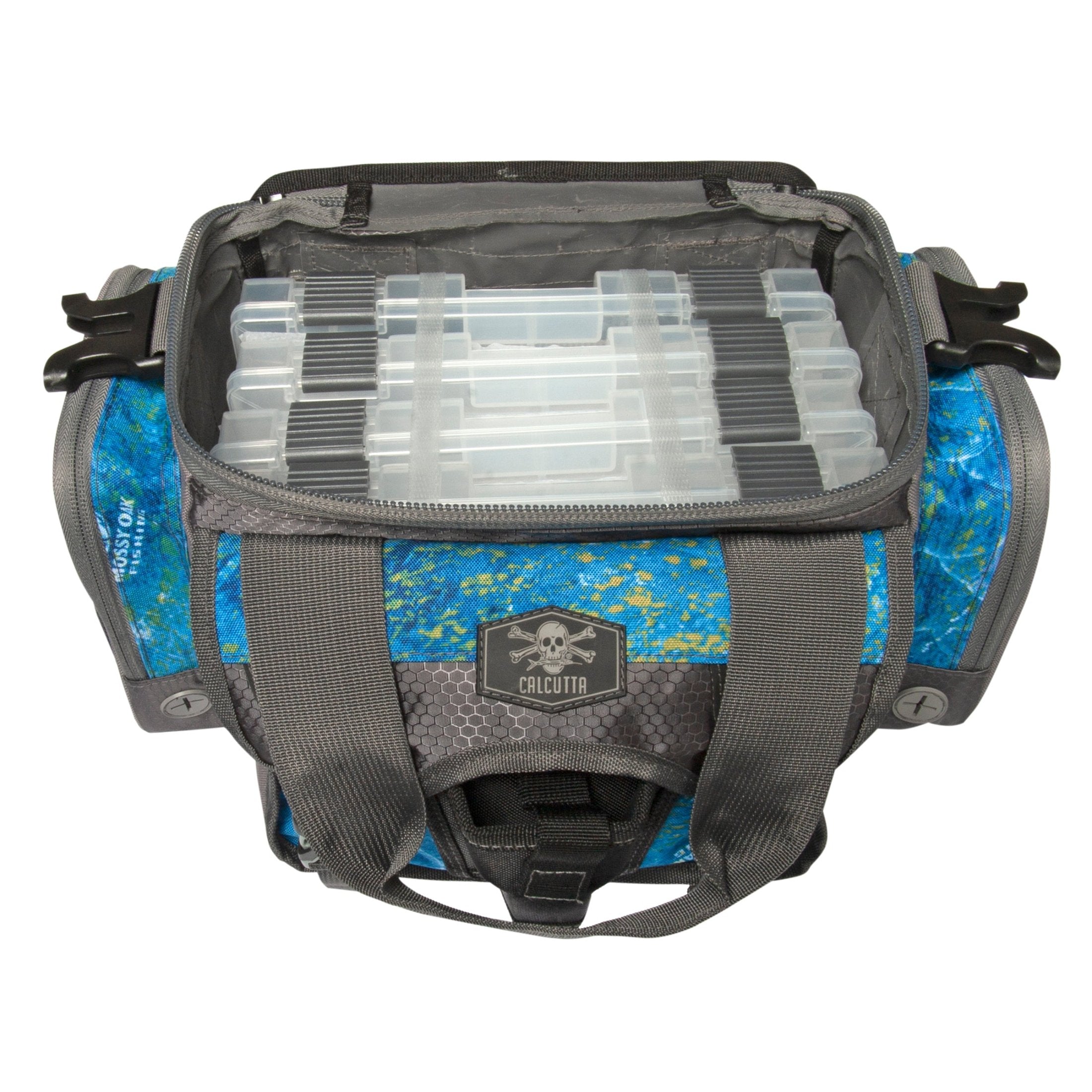 Calcutta tackle bag with tackle boxes