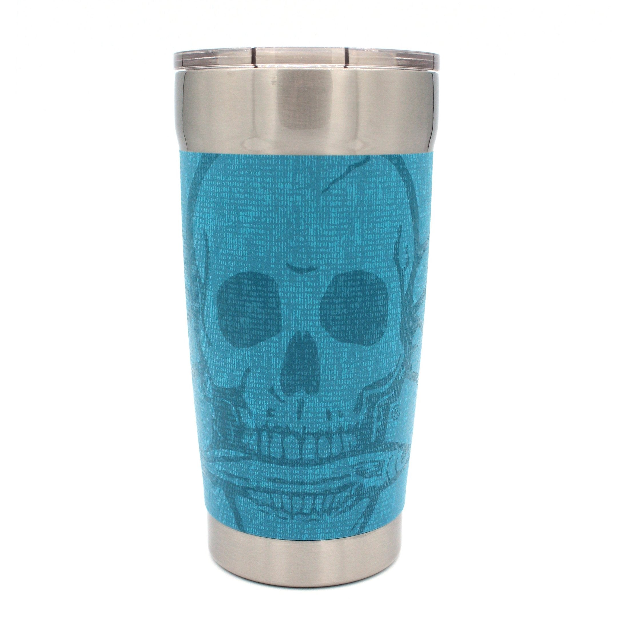 Calcutta tumbler with patterned skull front