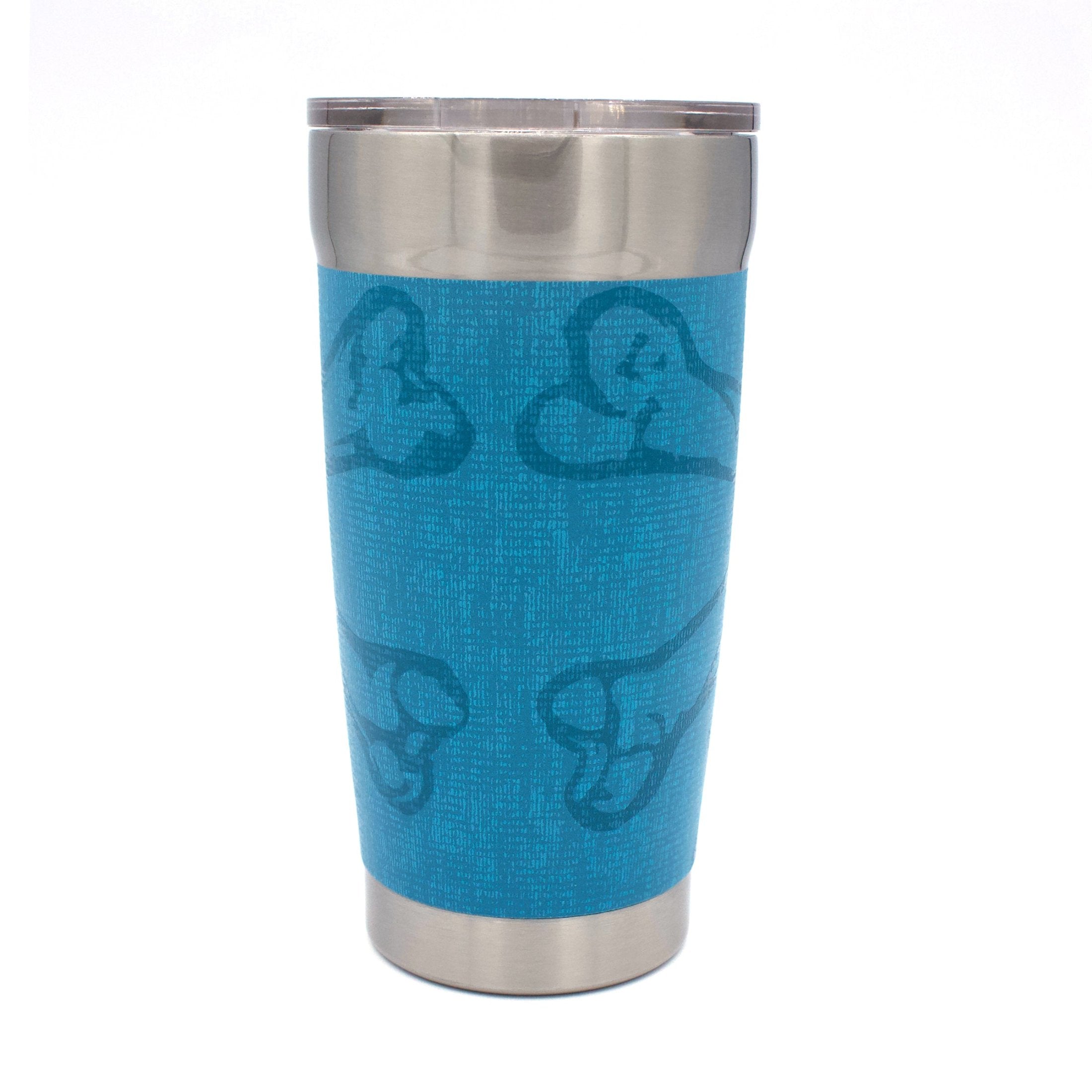 Calcutta tumbler with patterned skull back