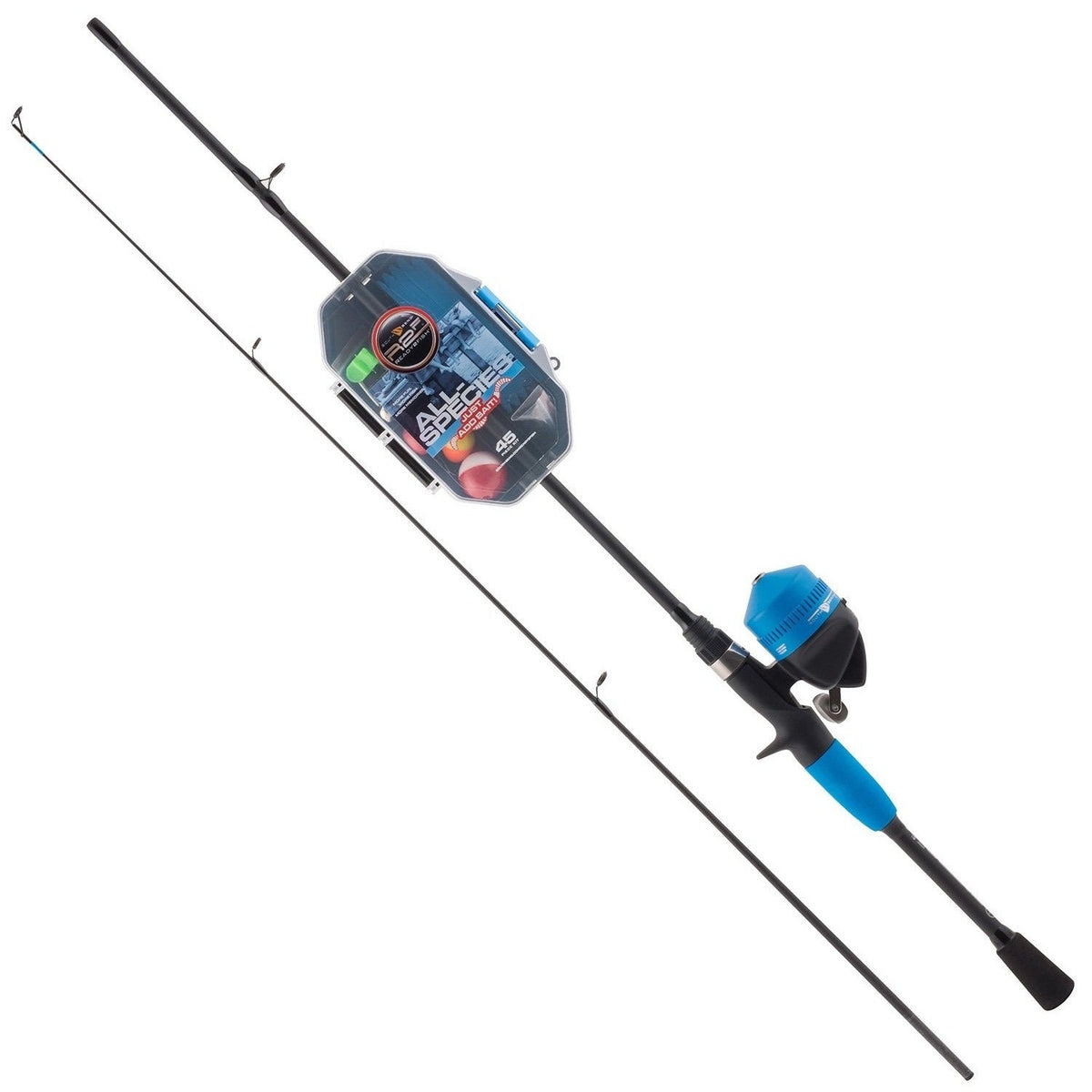  Ready 2 Fish All Species Spin Cast Combo with Tackle Kit :  Spinning Rod And Reel Combos : Sports & Outdoors