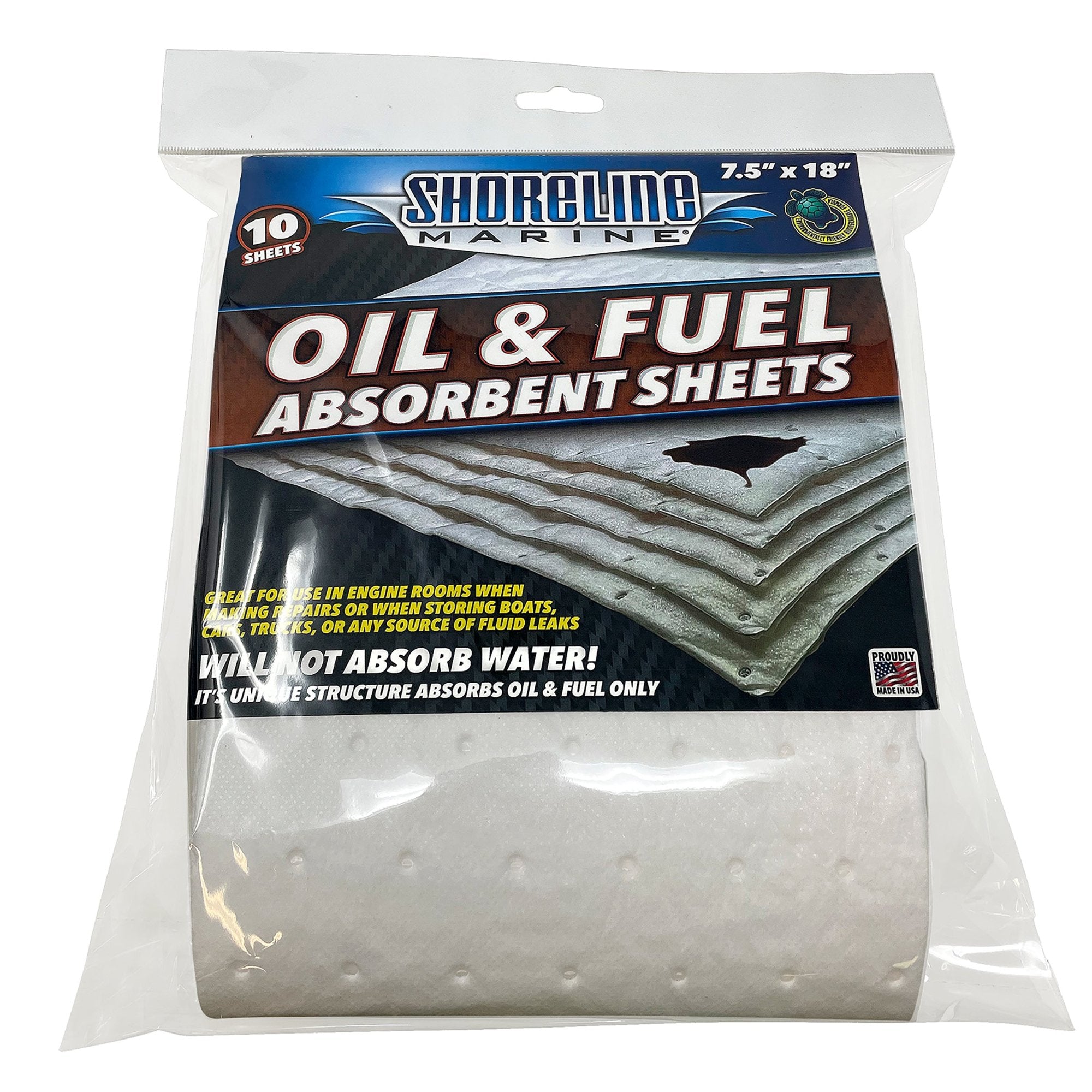 Shoreline Marine il absorbent sheets in package