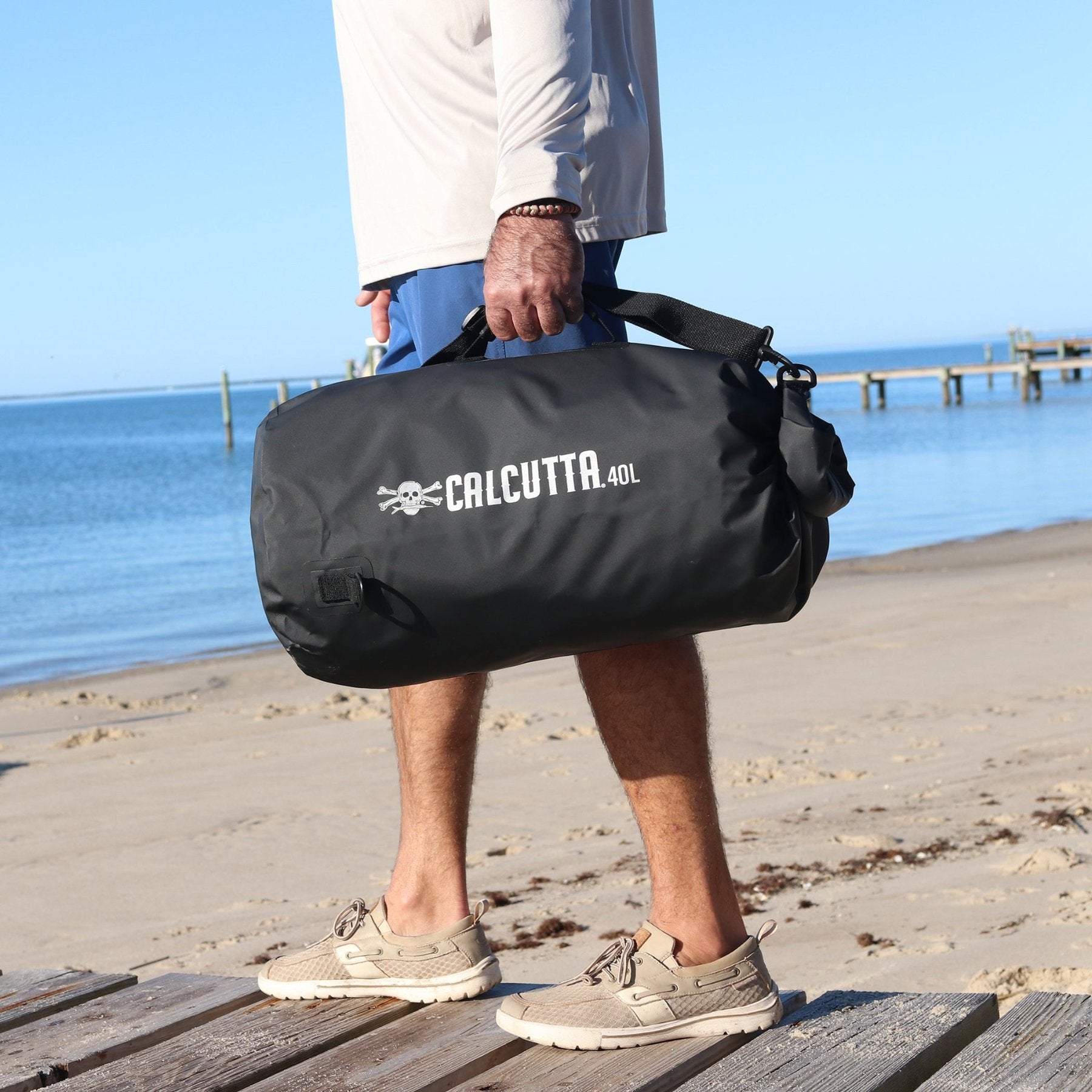 Calcutta 40L dry bag in use