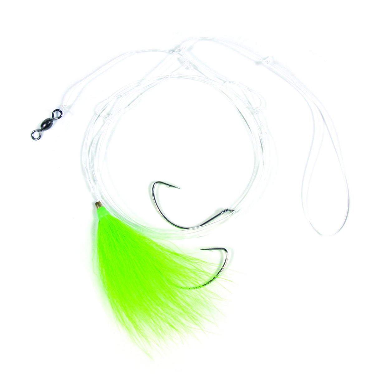 High - Low Rig - Squid Skirt Teasers -Green Chartreuse | Monomoy Tackle